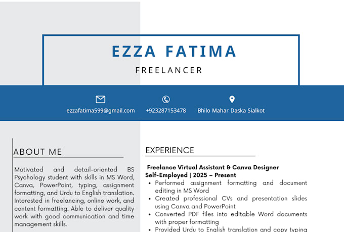 do ms word formatting, typing, canva design, data entry